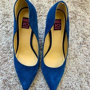 Blue Suede Heels